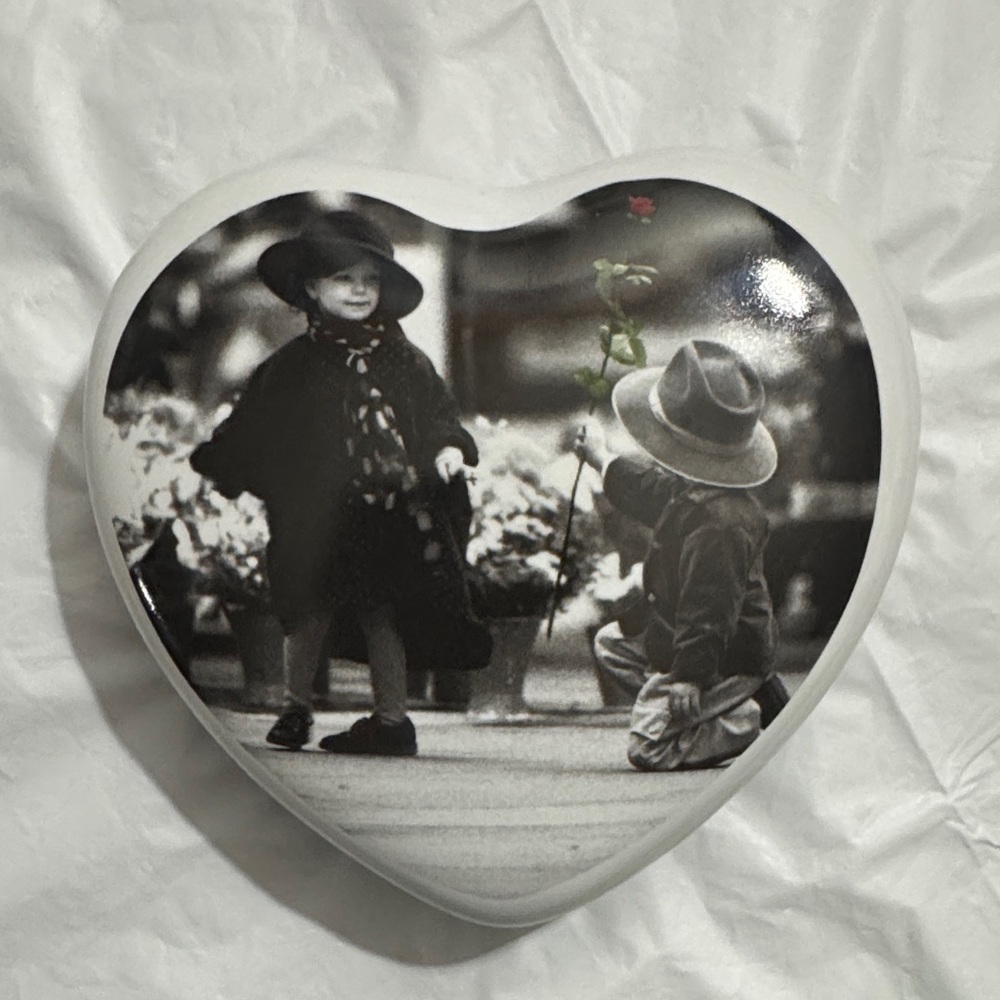 Kim Anderson WILL YOU BE MINE? Vintage figi Graphics Ceramic Music 🎶 Box